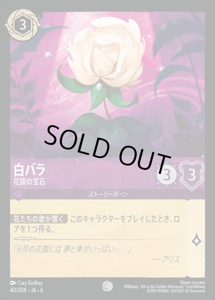 画像1: 白バラ【花園の宝石】/アメジスト【キャラクター】《JA06 40/204》 (1)